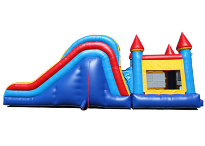 bounce house with slide, inflatable combo ride