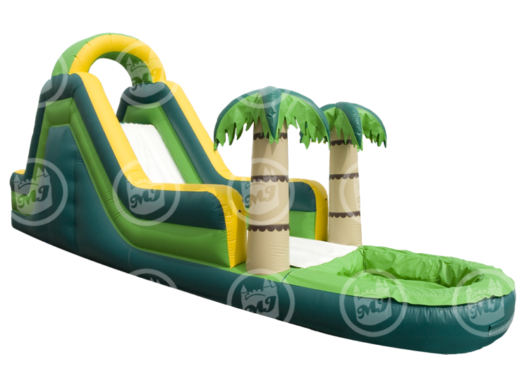 inflatable water slide, tropical water slide, water games