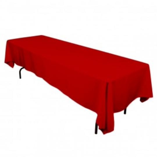 Red Table Linen Rental, Rent Polyester Table Linens | Magic Jump Rentals