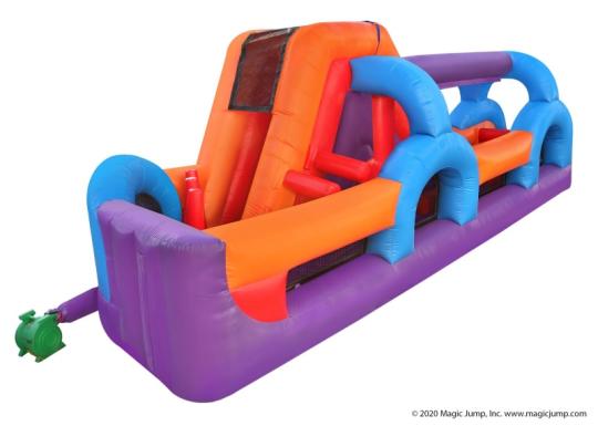 Inflatable U Obstacle Course