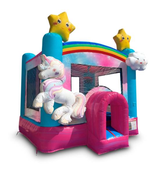 Enchanted Bounce House Front Right View