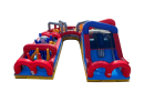 69 U Shaped Inflatable Obstacle Course.