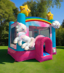 Enchanted Inflatable Bounce House Outside View